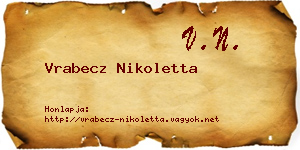 Vrabecz Nikoletta névjegykártya